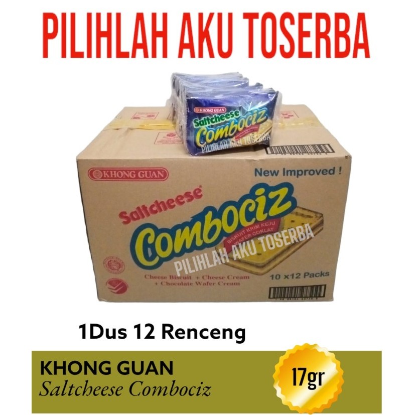 

Biskuit Khong Guan SALTCHEESE COMBOCIZ RENCENG - ( HARGA 1 DUS )