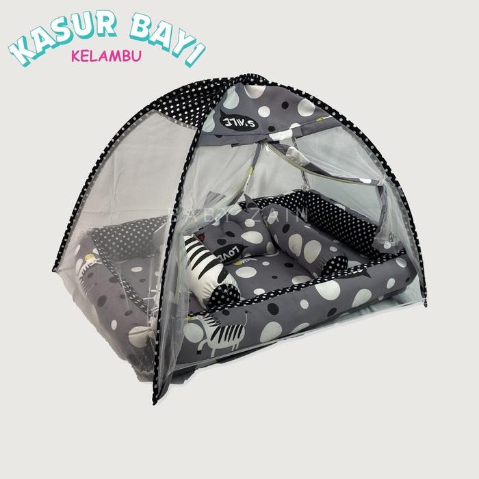 Kasur Kelambu Bayi Set Bantal Guling Kasur Bayi Kasur Baby Newborn Set Kasur Bayi Kelambu