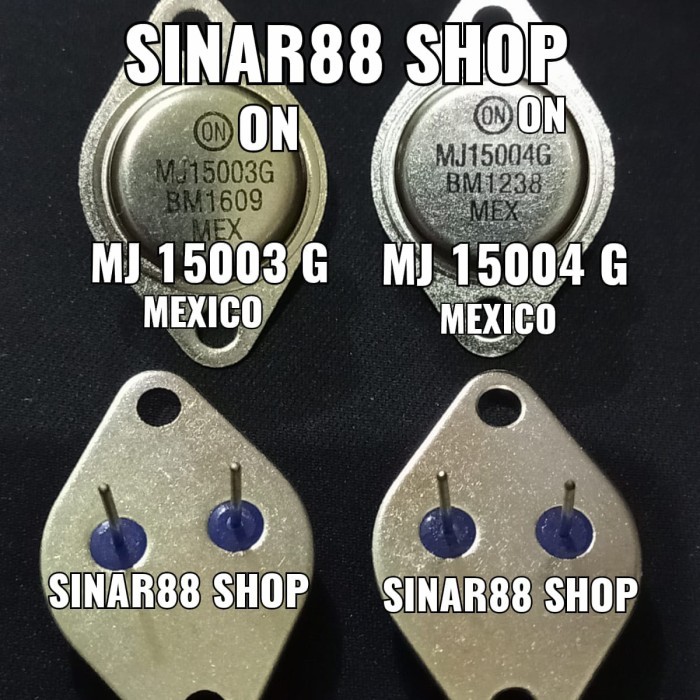 

TERBARU! TR TRANSISTOR JENGKOL MJ15003/15004 MJ 15003 15004 MEXICO ORIGINAL ASL