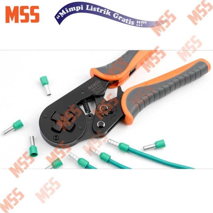 NEW IWISS Tang Besar Crimping Ferrule konektor skun Besar kabel 6-16mm2