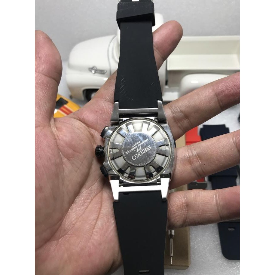 Strap tali rubber jam tangan seiko sportura F1 honda racing 22mm Terlaris