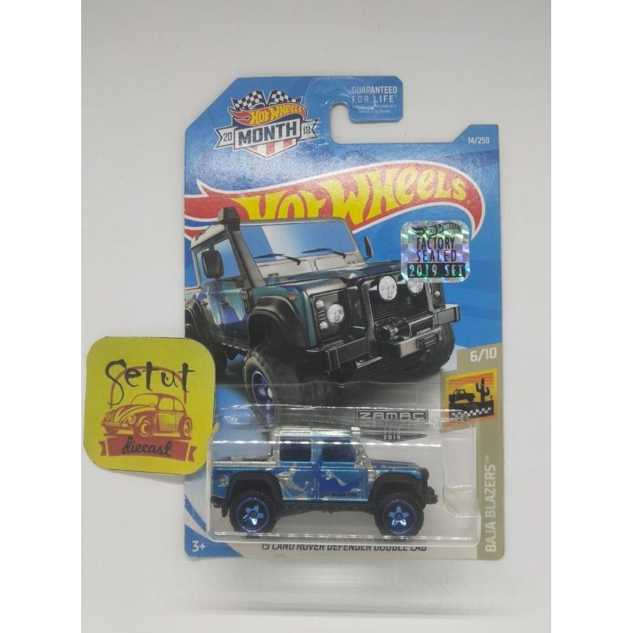 HOT WHEELS HOTWHEELS ZAMAC 15 LAND ROVER DEFENDER DOUBLE CAB FACTORY SEALED FS