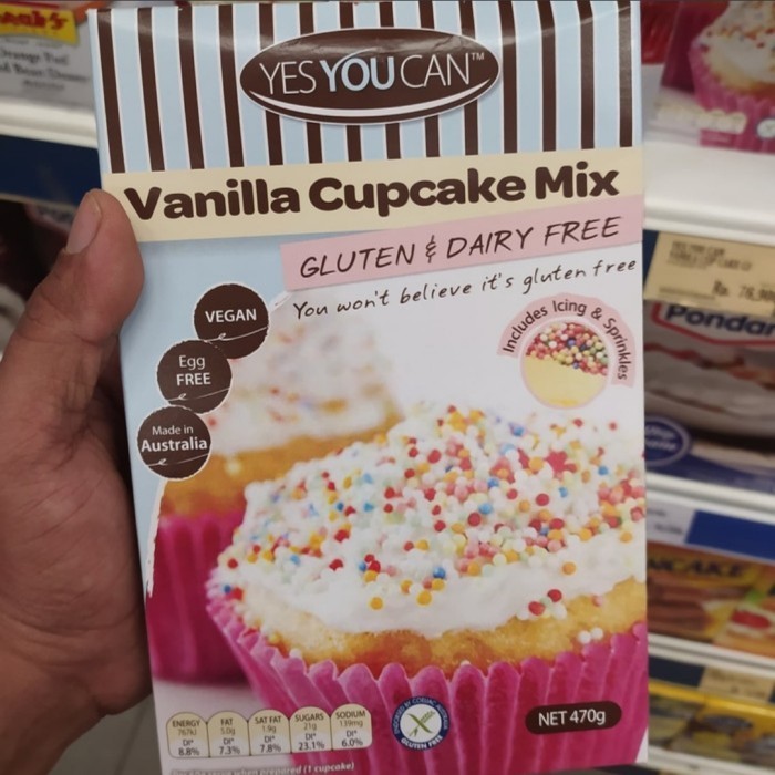 

TERBARU! tepung gluten free vanila cup cake mix - yes you can tepung 470 gr
