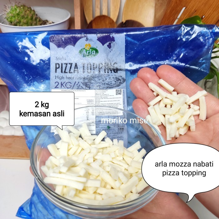 

2 kg arla pizza topping keju mozzarella cheese stick mozza tabur shred