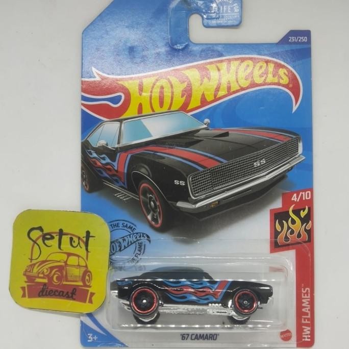HOT WHEELS HOTWHEELS EXCLUSIVE RECOLOR 67 CAMARO 2020 HITAM BLACK