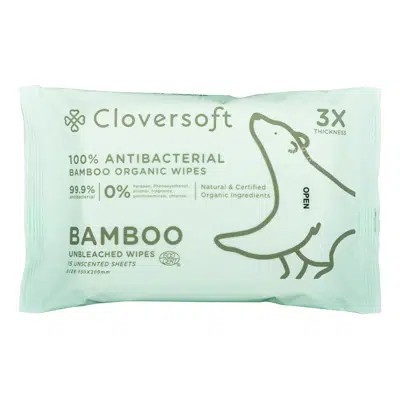 

Cloversoft Plant-Based Antibacterial Wet Wipes - 15 Sheets