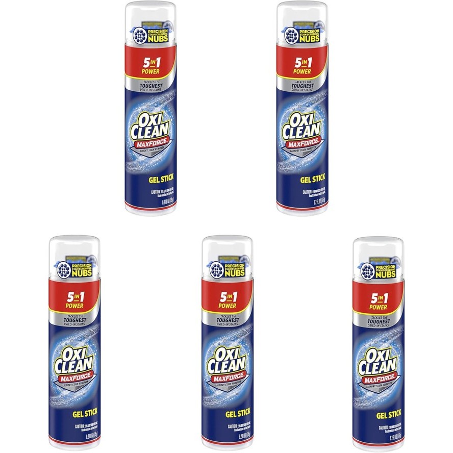 

OxiClean Max Force Gel Stick, 6.2 Oz (5 Pack)