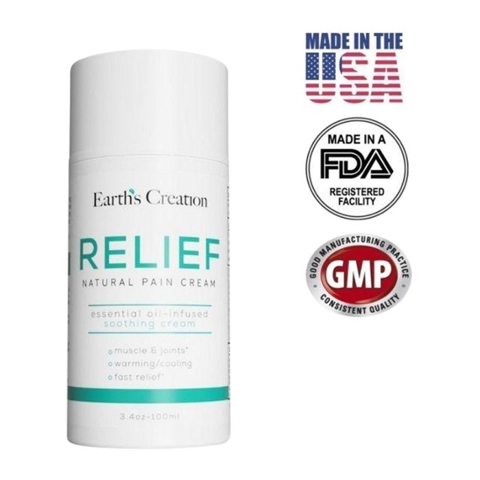 

Earth's Creation Relief Natural Pain Cream 100 ml