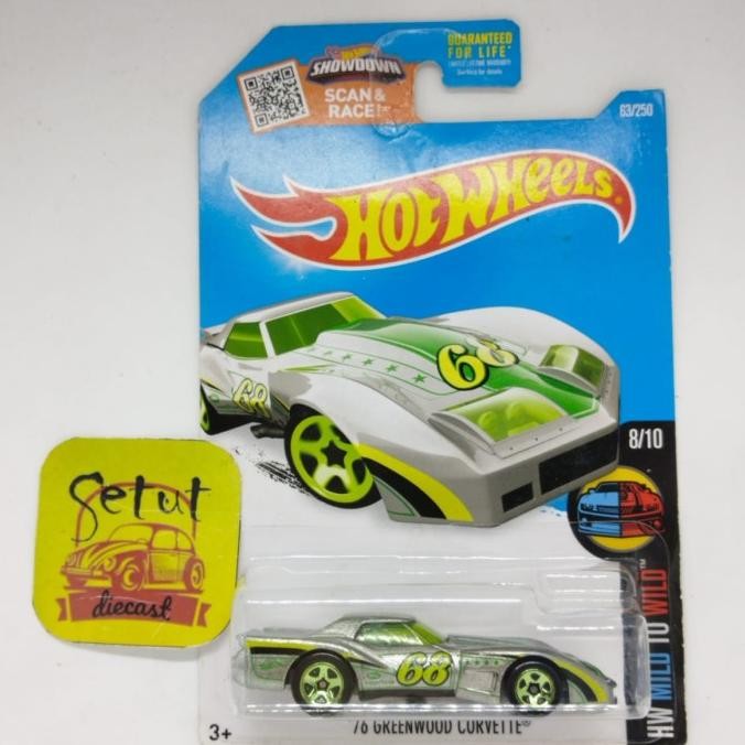HOT WHEELS HOTWHEELS EXCLUSIVE RECOLOR 76 GREENWOOD CORVETTE RETAK