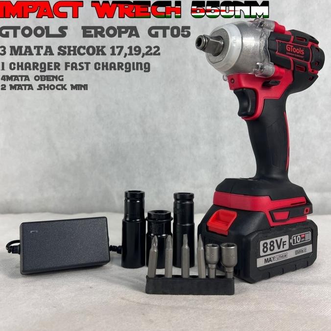 promo impact wrench 88V GTOOLS GT05 facelift mesin pembuka baut ban