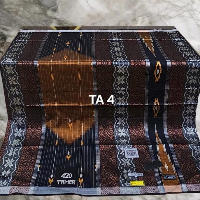 Spesial Sarung Tamer 420 Full Sutra Songket Mewah Dewasa Model Bhs Terbaru Sgc Sfs Bahan Halus Hitam
