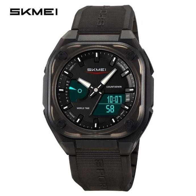 SKMEI Jam Tangan Pria Analog Digital Watch Alarm Waterproof EL Light - 2328