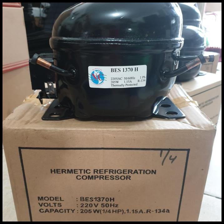 Mesin / Kompresor / Compressor Kulkas Nippon Bes1370H 1/4Hp
