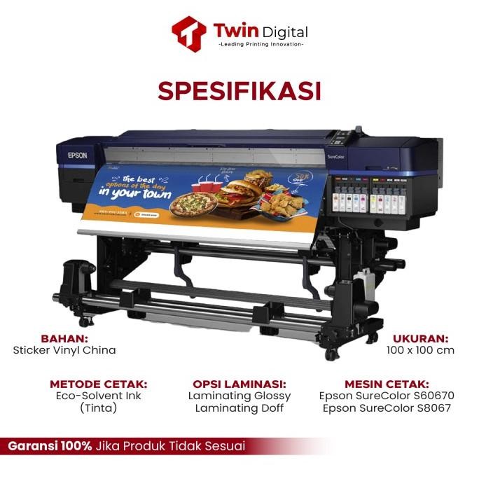 

PRINT STICKER CHINA METERAN INDOOR / STICKER MURAH