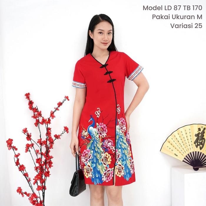 DRESS BATIK IMLEK KATUN STRETCH PREMIUM SUPER JUMBO / JUMBO / STANDAR