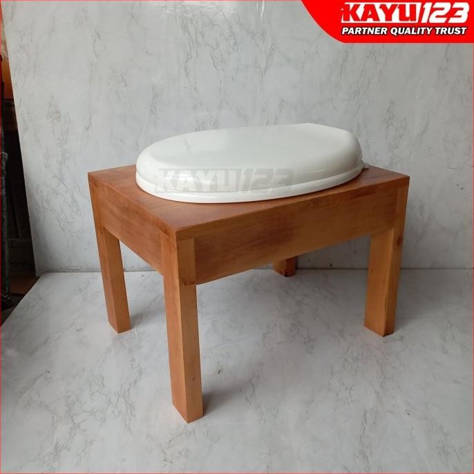 KLOSET DUDUK KAYU TOILET DUDUK KAYU CLOSET DUDUK KAYU PORTABLE LANSIA