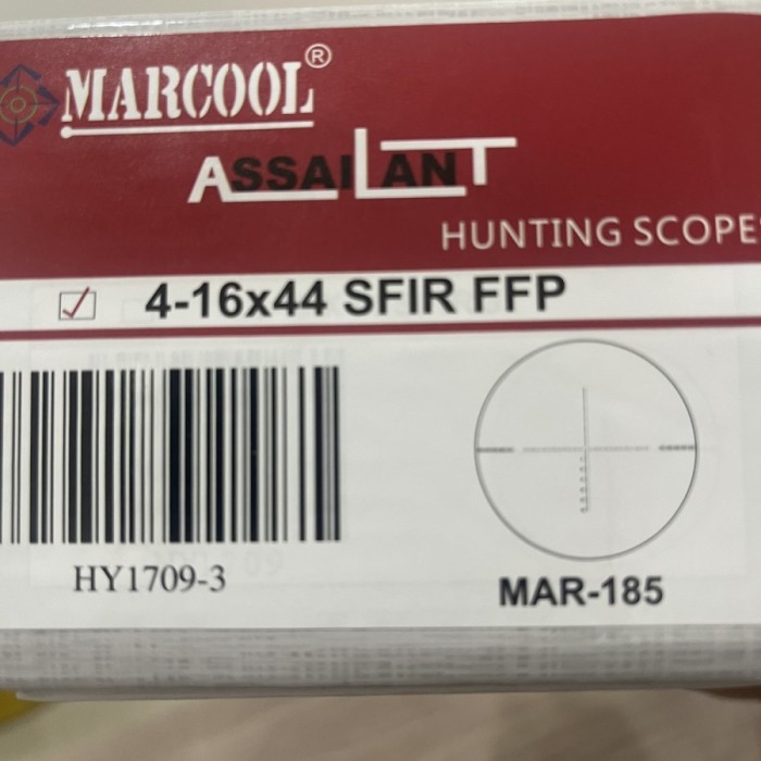 TERLARIS TELESKOP BARU MARCOOL ASSAILANT 4-16X44 SFIR FFP TITIK NYALA MURAH MURAH