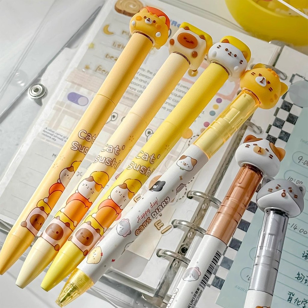 

Cartoon Rabbit Decompression Spring Pen Decompression Panda Gel Pen Signature Pen