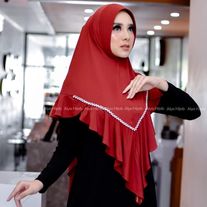 TERBARU DEWISA SHOP- HIJAB SEMI JUMBO PAYET QANITA BY ALYA HIJAB JERSY