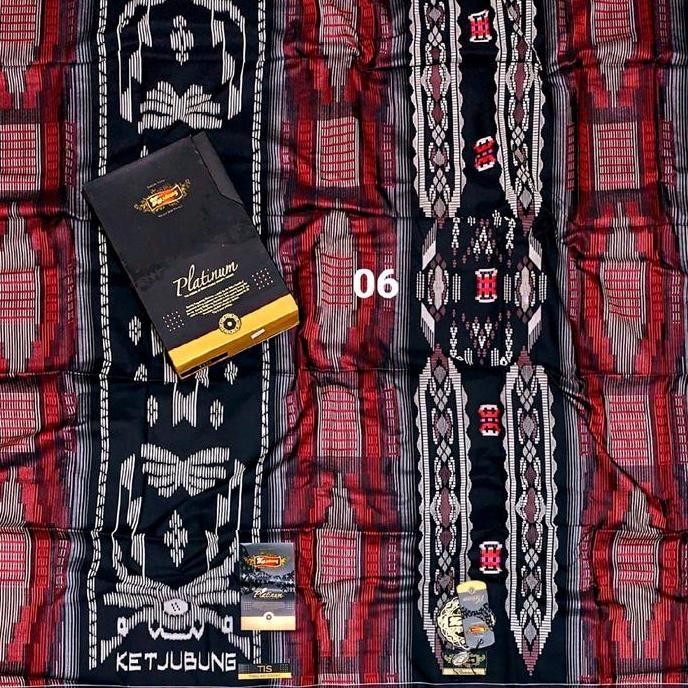 Terjangkau Sarung Ketjubung Platinum Series Hitam Kualitas Gold