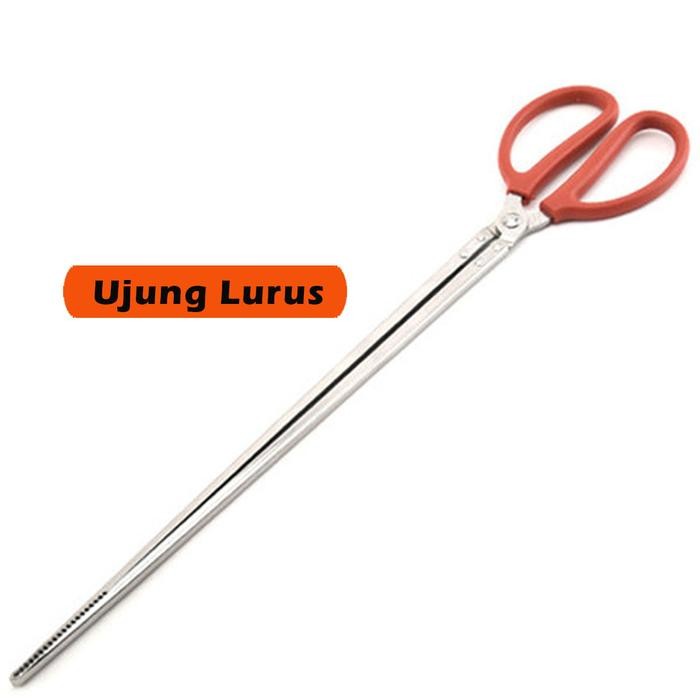 terbaru !!! gunting capit alat capit lele belut lopster stainless steel - alat penjepit belut