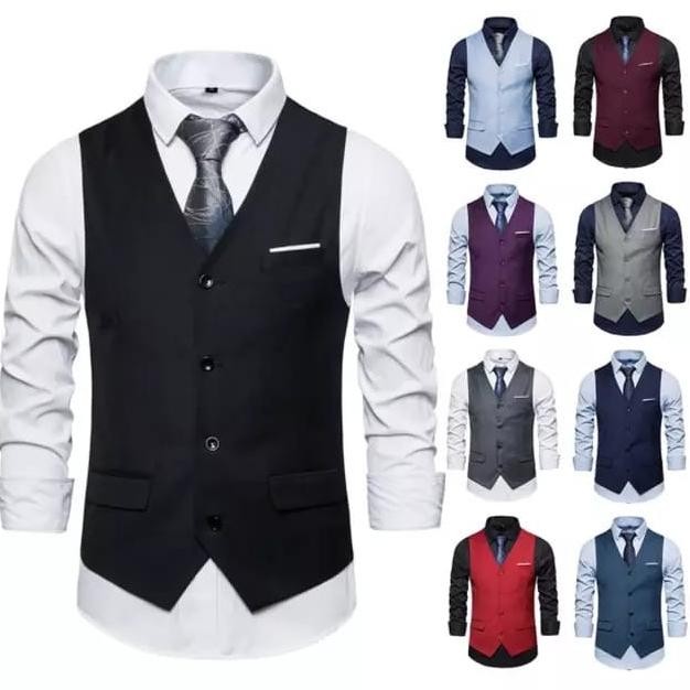 vest formal - rompi setelan dalaman jas pria / groomsmen wedding pria