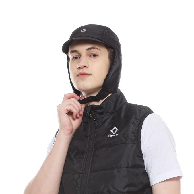 Gloaming Panel Nylon 5 Panel Earflap Black