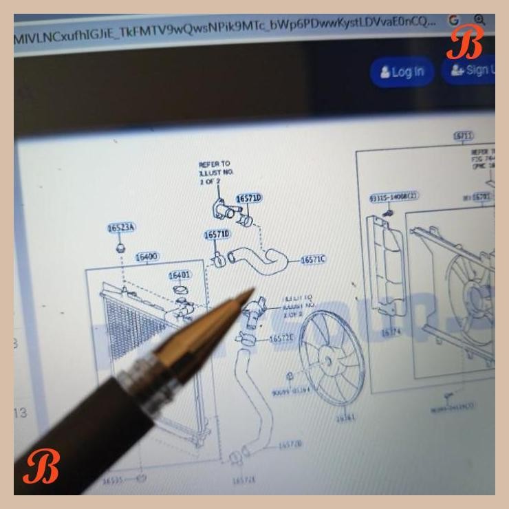[JYM] SELANG RADIATOR ATAS ETIOS 16571-0Y040