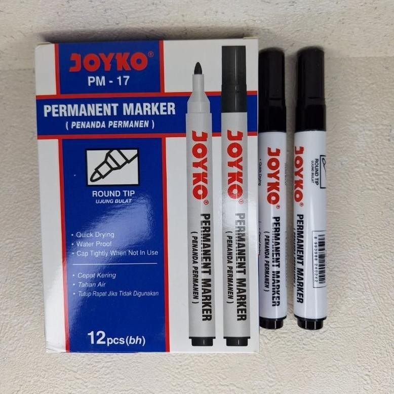 

Termurah Spidolpermamen Marker Joyko Pm-17/Perlusin Premium