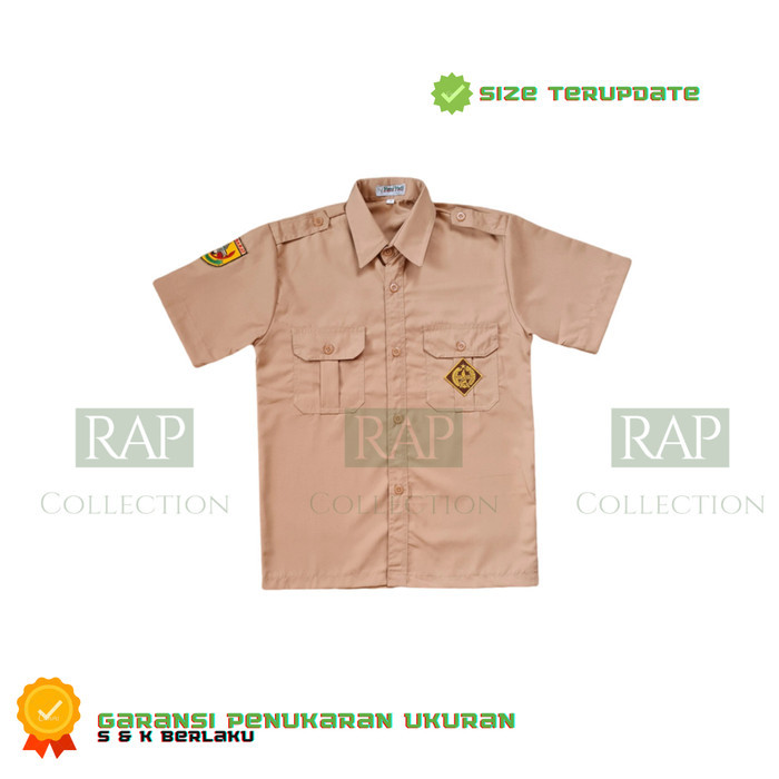 SERAGAM - Baju Pramuka Lengan Pendek Penggalang SD SMP SMA FamaTex