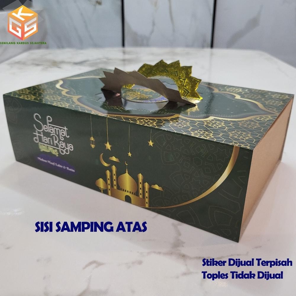 

10pcs Box Hampers Idul Fitri Ukuran 3 Toples 350gr Box Lebaran Box Idul Fitri Dus Lebaran