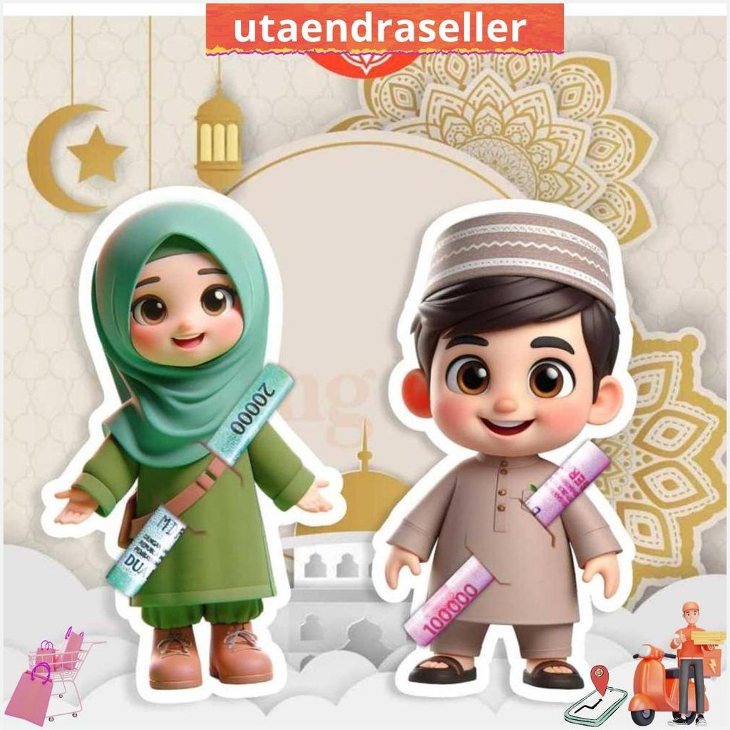 

1 Pack Amplop Karakter 2025 Amplop Lebaran Angpau LucuIsi10Pcs Termurah Banget