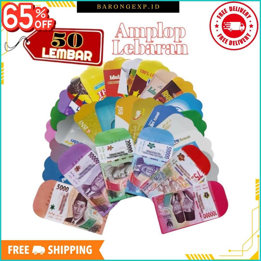 

Amplop Lebaran Motif Unik Isi 50 Lembar ( Ukuran 7X10 Cm ) Gratis Ongkir