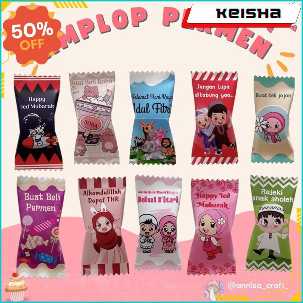 

Amplop Lebaran Bentuk Permen Lucu (Isi 10 Pcs) Termurah Banget