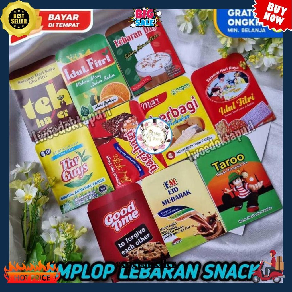 

Amplop Lebaran 2024 Viral Snack Unik Lucu Kekinian Bahan Tebal Kualitas Premium Ukuran 7X12,5 Cm 1 Pack Isi 10 Thr Idul Fitri Hari Raya Promo Grosir Murah Bisa Cod Gratis Ongkir Bisa Cod