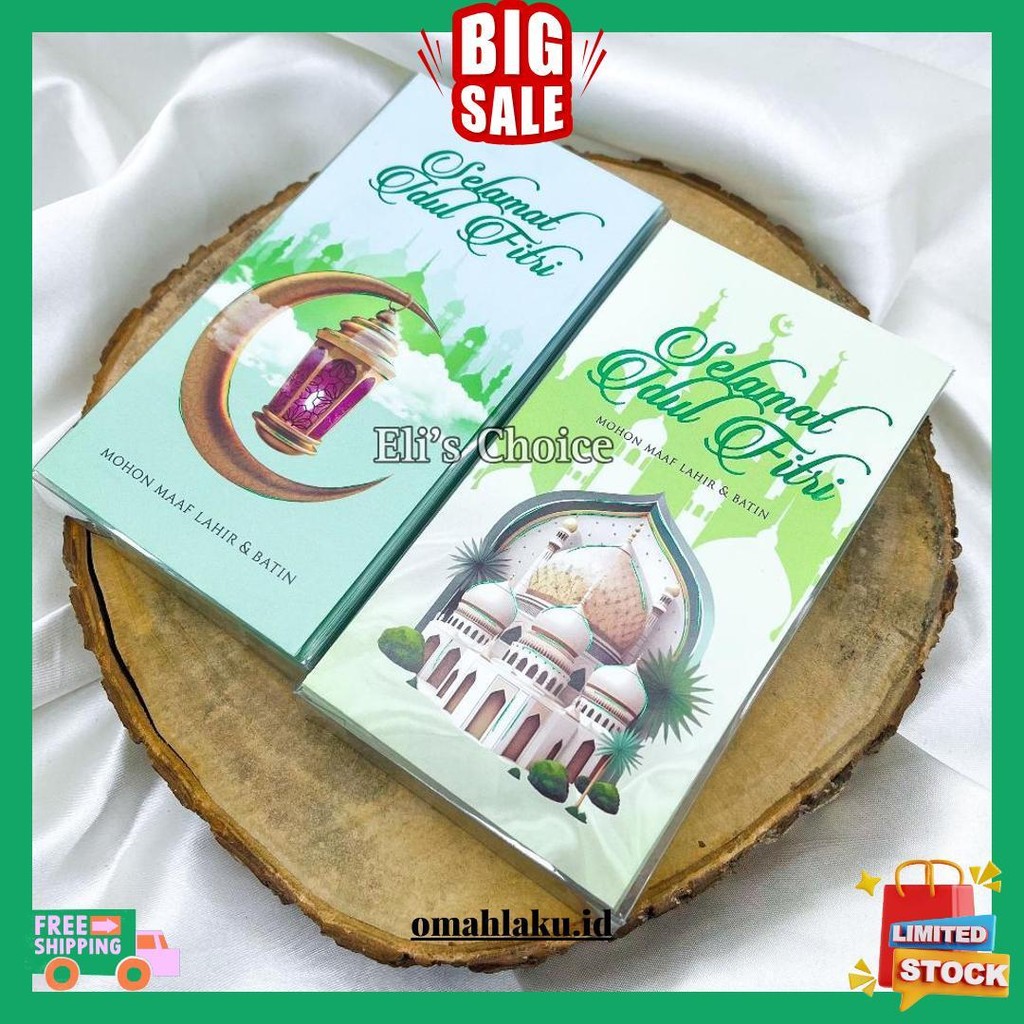 

Amplop Lebaran Panjang Isi 50 Lembar / Angpao Kemasan Mika Hari Raya Idul Fitri Ramadhan 2025 Siap Kirim