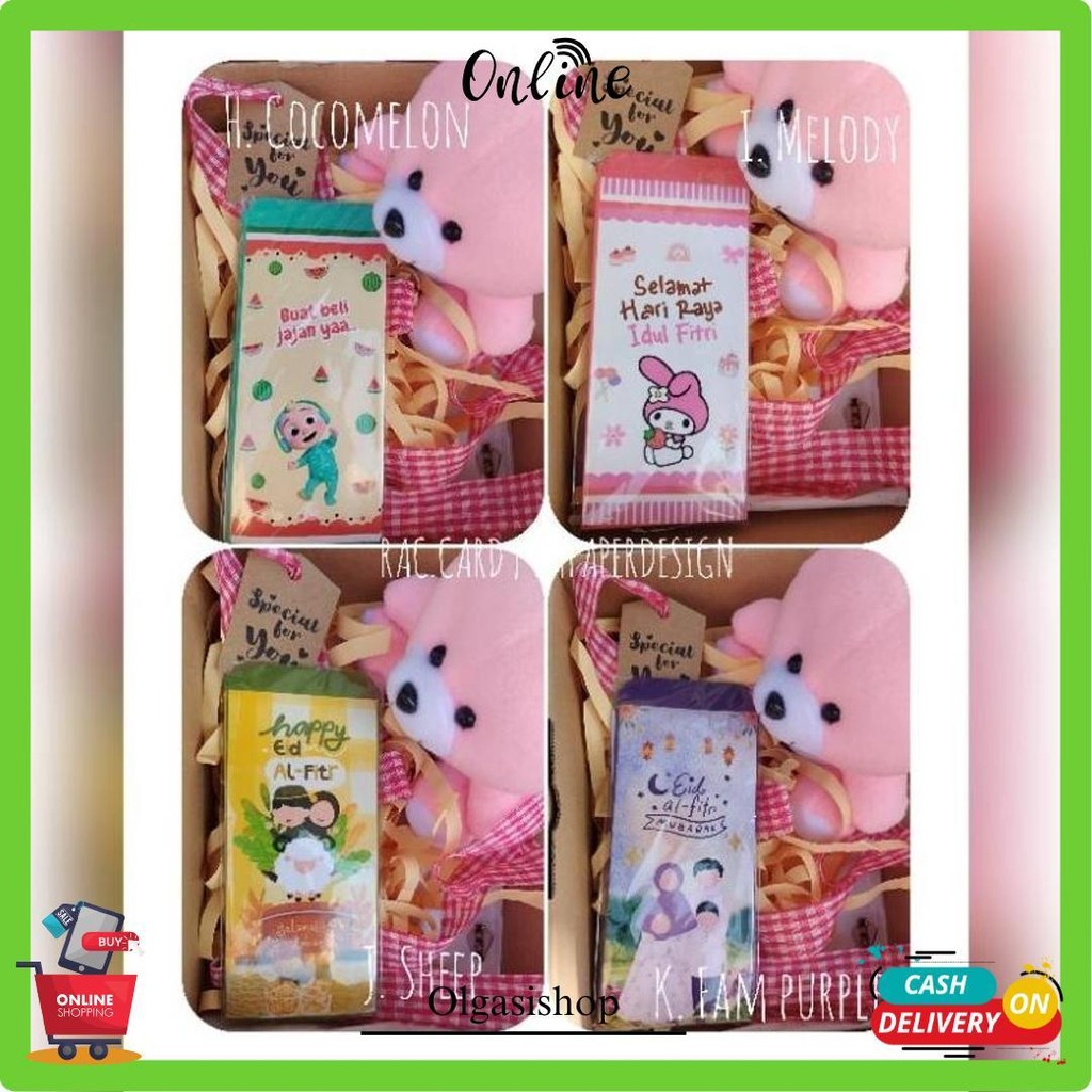 

(Jadian Isi 10 Pcs) Amplop Lebaran Panjang Motif Aesthethic Siap Jual Original Produk