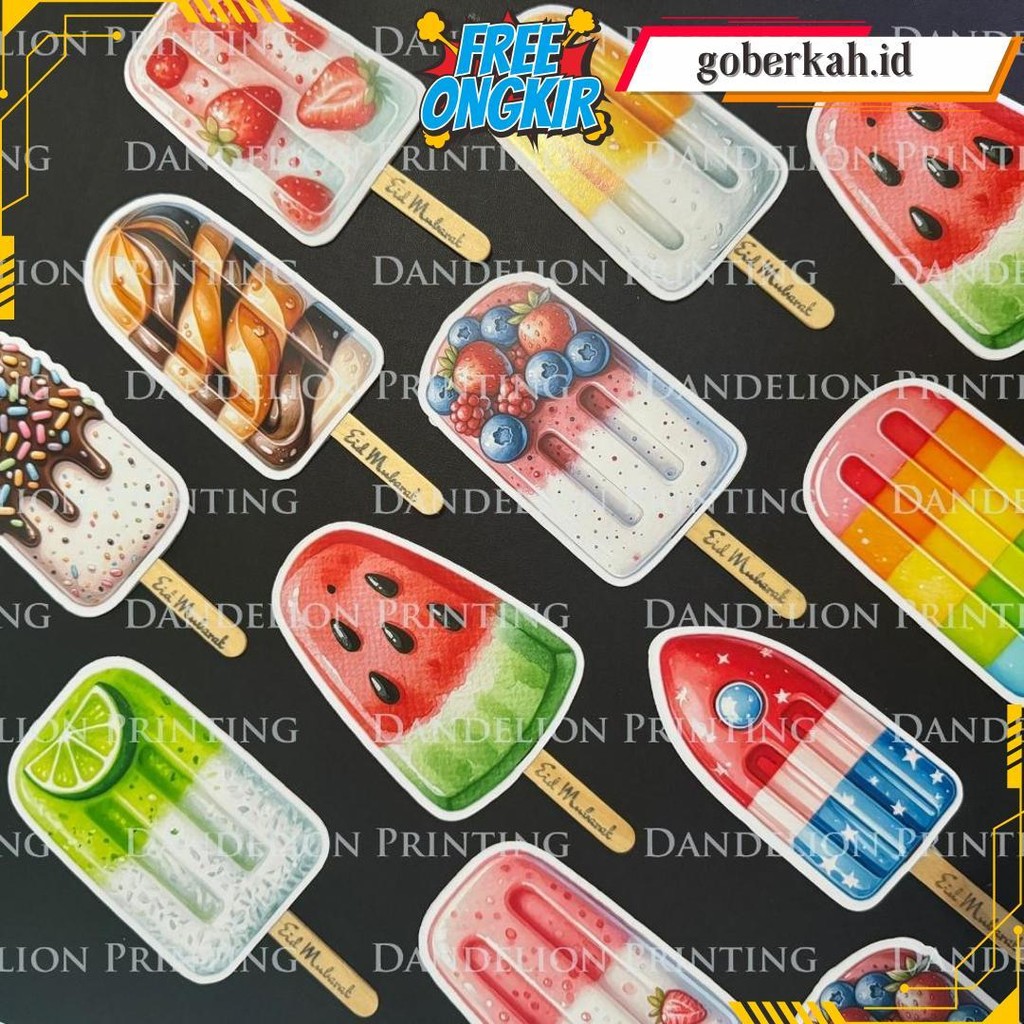 

(Isi 6Pcs) Amplop Lebaran Ice Cream Series - Agpau Thr Idul Fitri 2025 Unik Bentuk Es Krim Cod