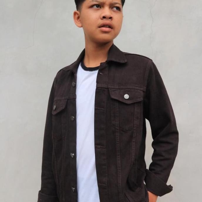 Sale Jaket Jeans Broadams Pria Warna Coklat Ukuran Mlxlxxl