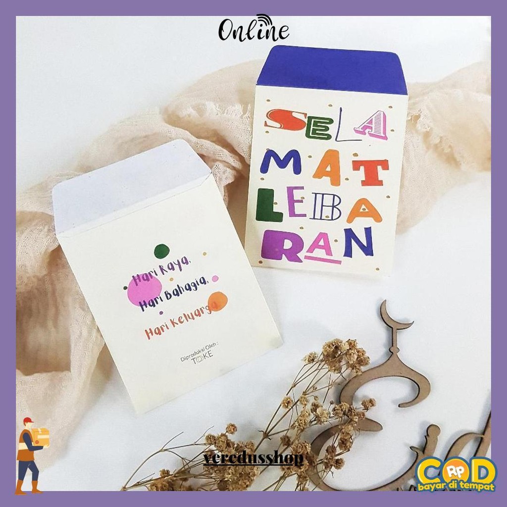 

( Isi 10 ) Amplop Lebaran Idul Fitri 1 Pack Isi 10 Lembar / Amplop Lebaran Murah Kecil Cod