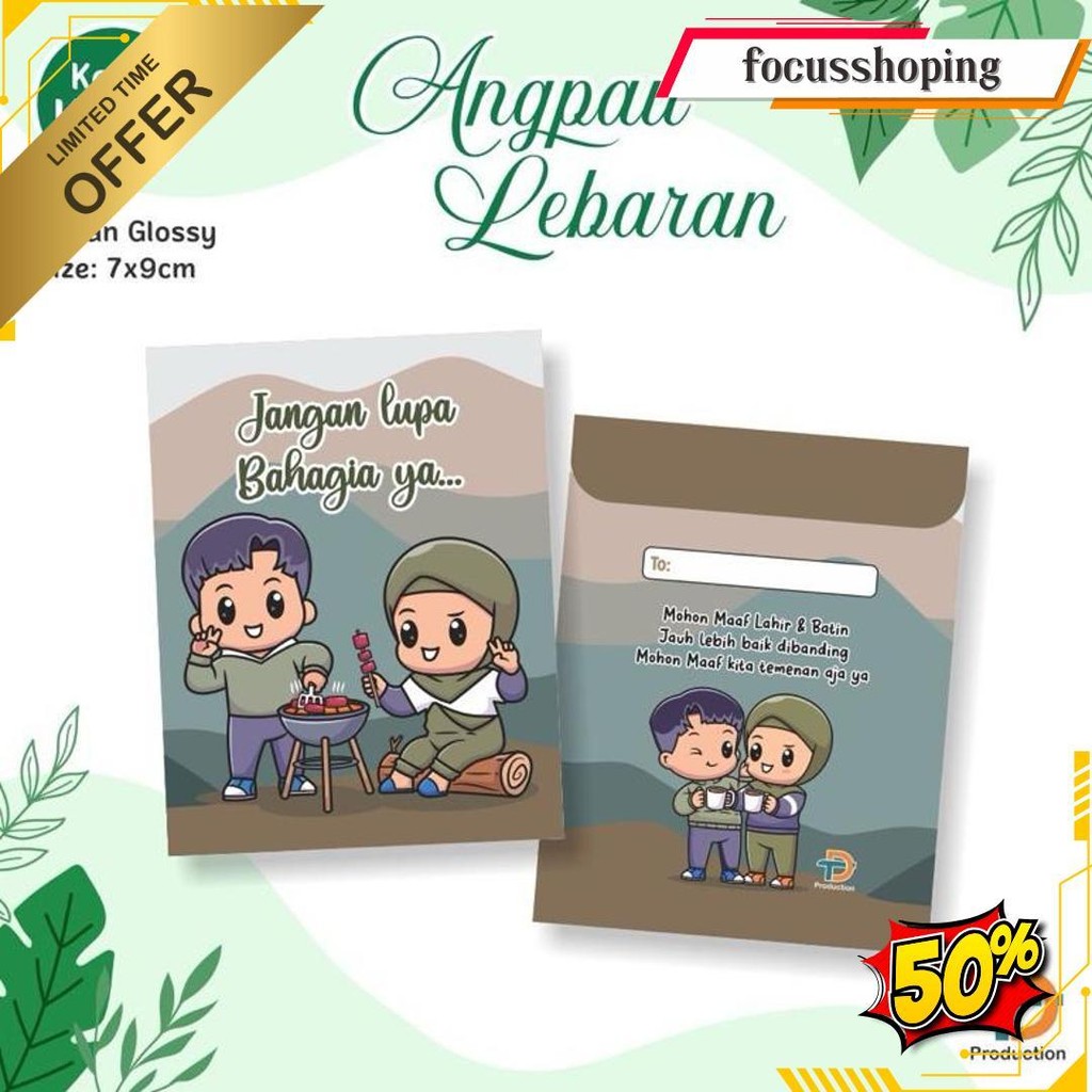 

[Isi 10Pcs] Amplop Angpao Lebaran Kecil 7X9Cm Termurah Gratis Ongkir