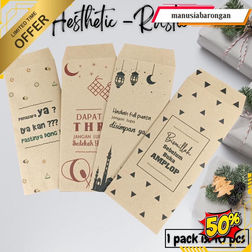 

Amplop Lebaran / Amplop Hari Raya Idul Fitri / Angpau Lebaran Gratis Ongkir