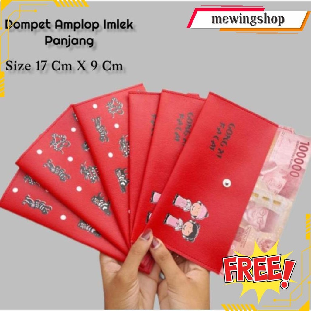 

Dompet Amplop Lebaran Panjang / Implek Muat Selembar Uang Kertas Cod