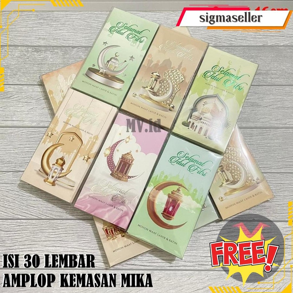 

30 Lembar Amplop Panjang Lebaran Hari Raya Idul Fitri Murah Meriah Ready Stock Kotak Mika Isi 50 Lembar Eid Mubarak Thr Gifti Terlaris