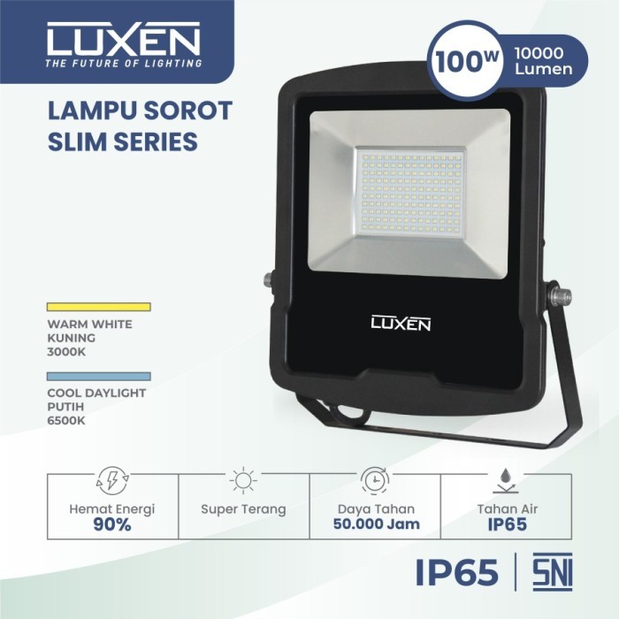 Luxen Lampu Led Sorot Tembak Outdoor 100W 100Watt 100 Watt 100 W
