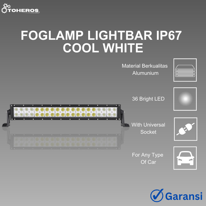 Lampu Sorot Foglamp Mobil Bar Led Panjang Super Terang Otoheros Ori