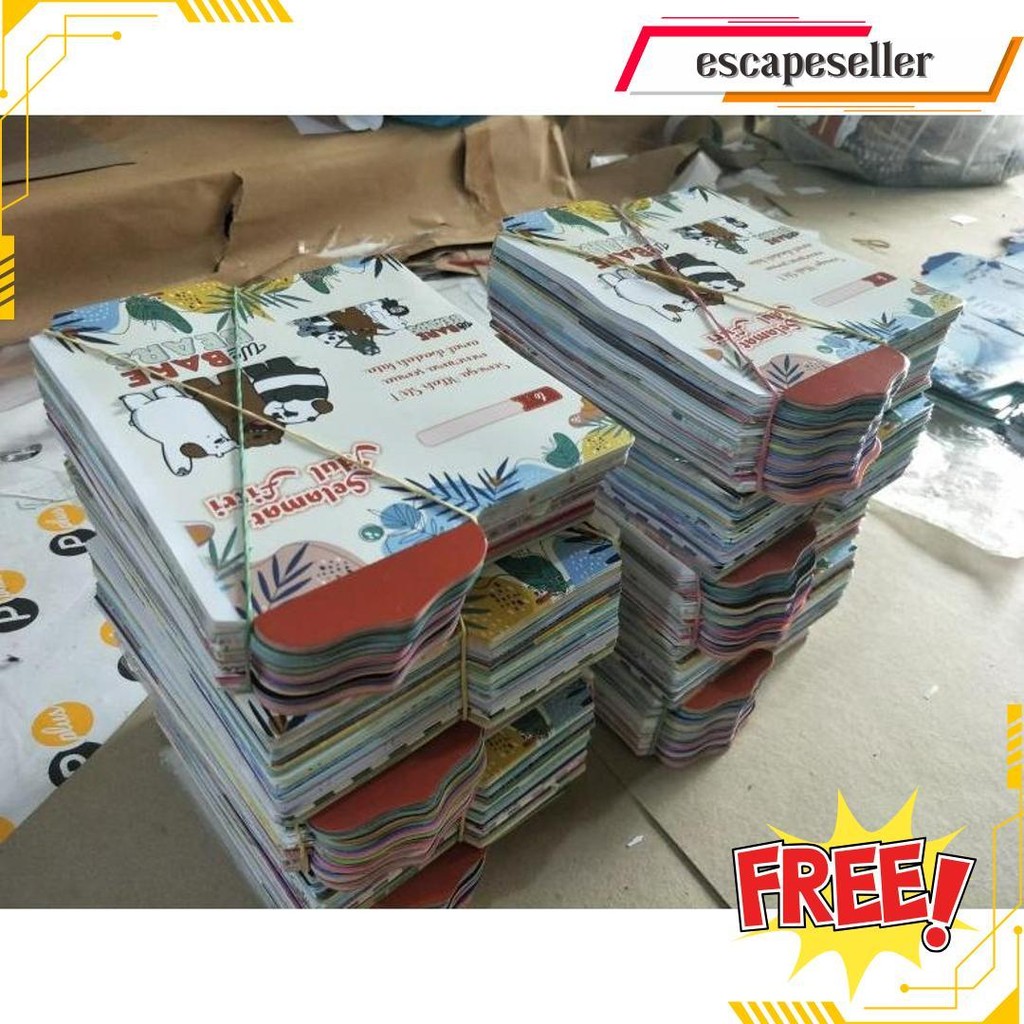 

100 Lembar Amplop Lebaran Idul Fitri Ukuran Panjang Besar Bisa Cod