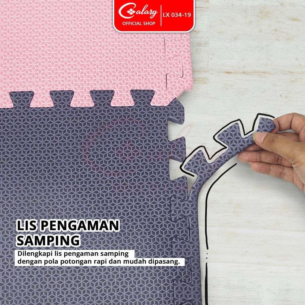 Big Sale SPEEDS Matras Puzzle Eva 30x30cm 10mm Alas Puzzle EVA Mat Empuk Bermain Tidur Anak Karpet B