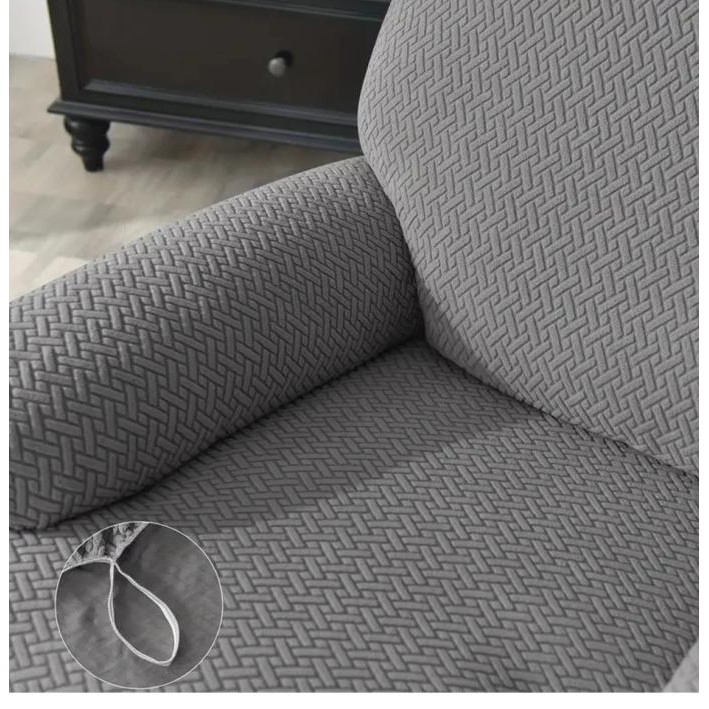 Sarung Sofa Recliner Cover Sofa Reclining Sarung Recliner Elastis Velvet Beludru Embos Cover Sarung 