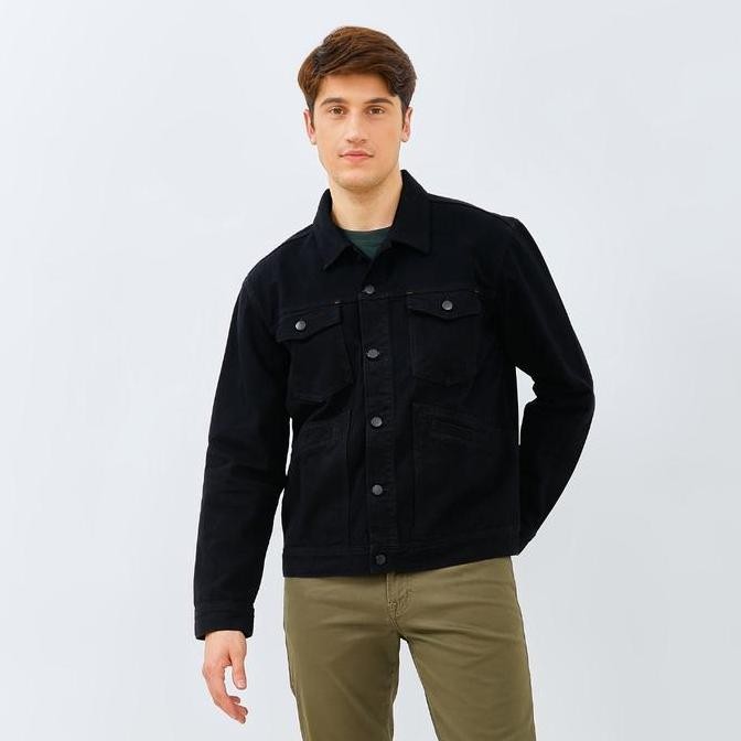 Grosir Emba Denim - Trevor Casual Trucker Jacket Bahan Denim Regular Fit   Jaket